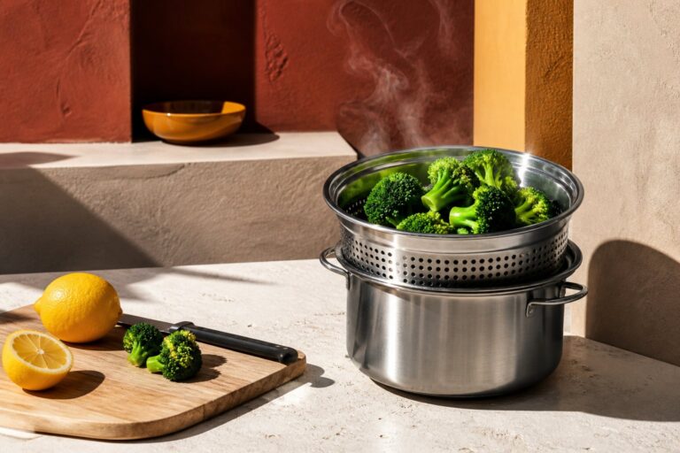 Cuisson brocolis : temps vapeur, eau et poêle sans ramollir