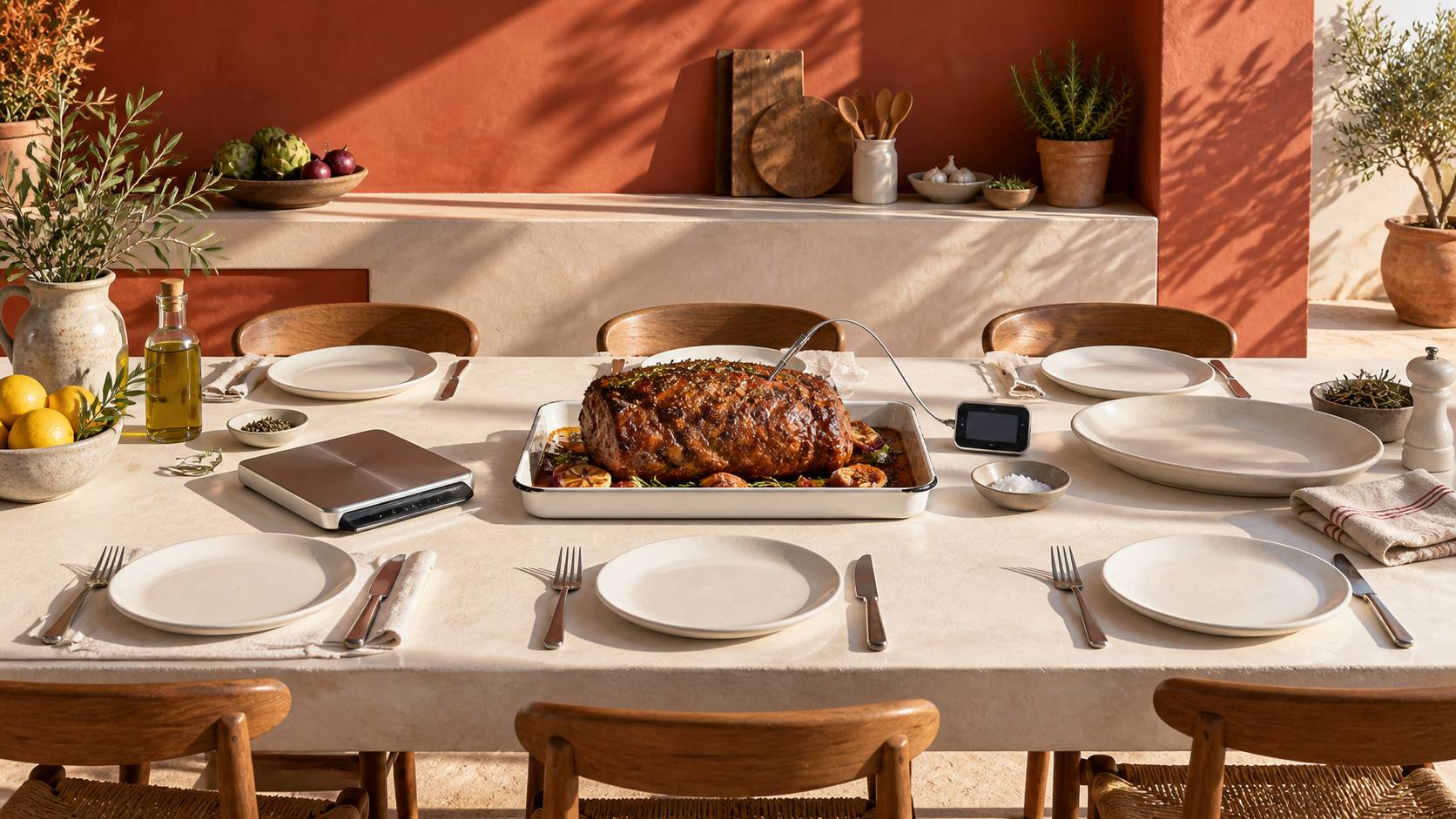 Illustration éditoriale du sujet : Cuisson rosbeef : minutes par kilo et température à cœur