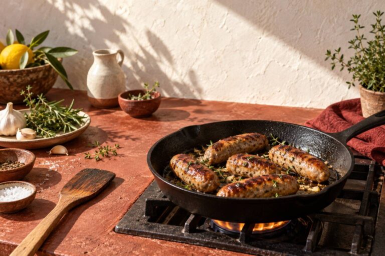 Cuisson saucisse de Toulouse : poêle, four et barbecue