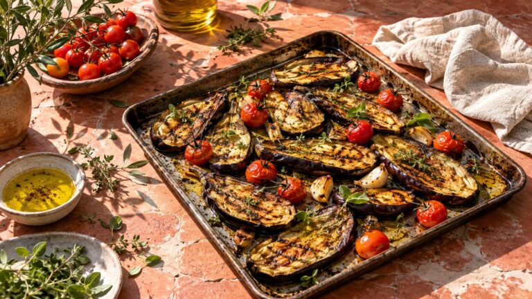 Aubergines grillées au four à l&rsquo;italienne : la recette