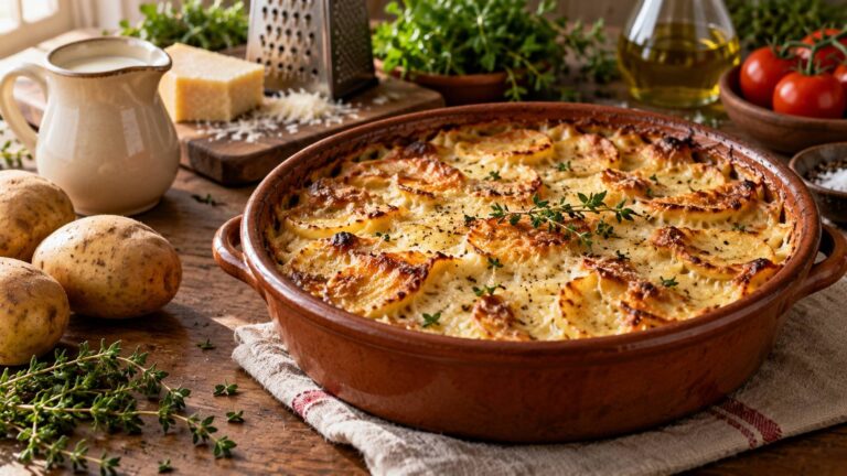 Cuisson gratin dauphinois : température, temps et crème