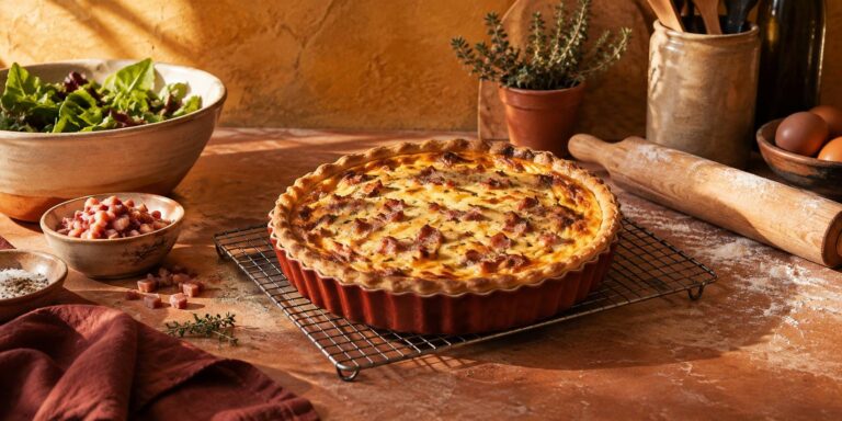 Cuisson quiche lorraine : température, temps et fond sec